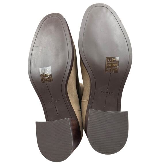 NWT Dolce Vita 100% Waterproof Suede Olive Linny Chelsea Heel Ankle Boots-8.5 - Picture 6 of 7